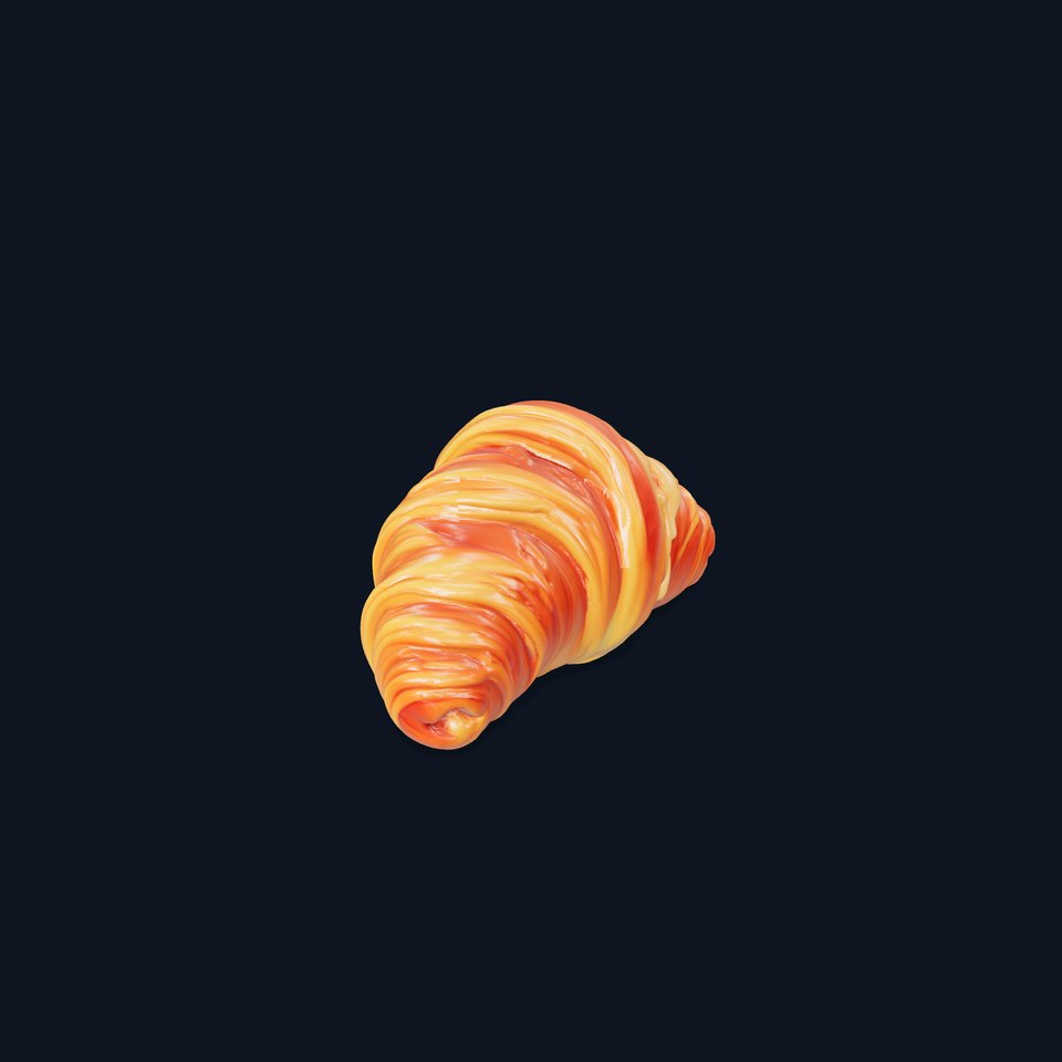 Realistic Croissant Model Pack